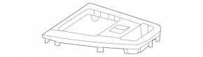 Накладка центральной консоли Mercedes W167 GLE 350 450 20-26 черный глянец, царапины