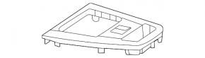 Накладка центральной консоли Mercedes W167 GLE 350 450 20-26 черный глянец, царапины