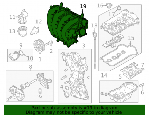 Колектор впускний Mazda3 MPS 12-13 2.0, 2.3, 2.5