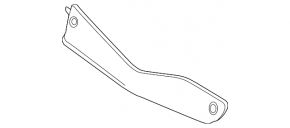 Накладка центральной консоли боковая верхняя правая Lexus NX200t NX300h 15-17 черная, кожа