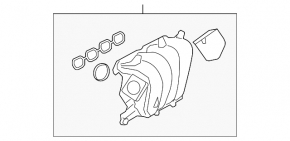 Колектор впускний Toyota Corolla 14-19 1.8