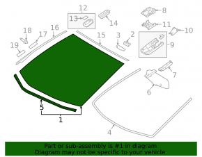 Лобовое стекло Toyota Prius 50 19-20