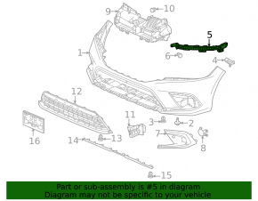 Крепление переднего бампера левое Honda Civic XI FE/FL 22-26