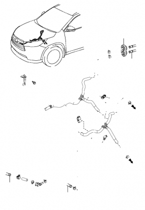 Тройник системы охлаждения Toyota Camry v55 15-17 2.5