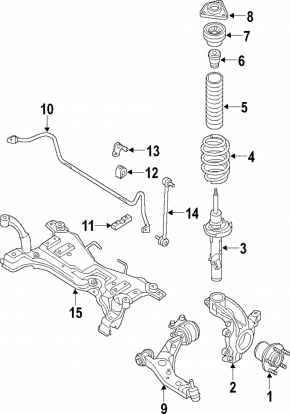 Цапфа со ступицей передняя правая Mazda3 2.3 03-06 гудит подшипник