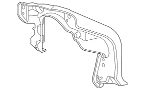 Кронштейн DRL левый Toyota Highlander 14-16