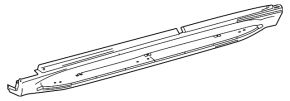 Порог левый Mercedes W167 GLE 350 450 20-26 AMG pkg