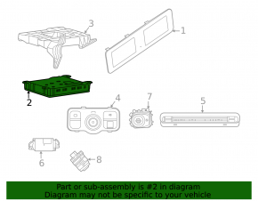 Hud Control Module Mercedes W167 GLE 350 450 20-23 под проекцию
