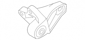 Кронштейн задней подушки двигателя Ford Focus mk3 11-18 1.0