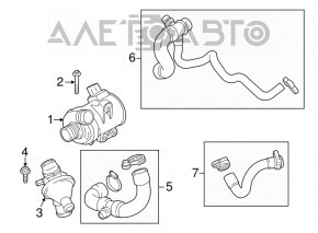 Патрубок охлаждения верхний BMW X3 F25 13-17 2.0T