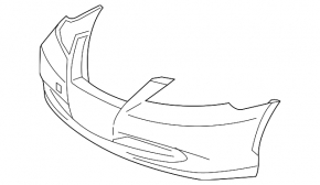 Бампер передній голий Lexus ES350 07-09