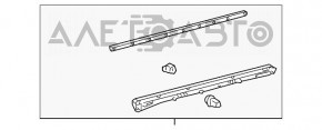 Накладка двери нижняя внутренняя передняя левая Lexus RX350 RX450h 10-15 сломаны крепления