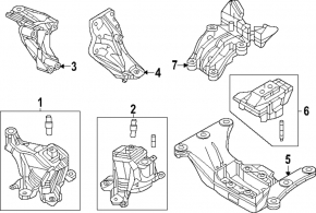 Подушка двигателя левая Mazda CX-90 24-26 3.3