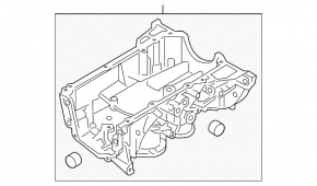 Напівпіддон масляний Nissan Sentra 20-24