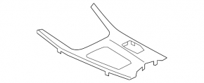 Накладка центральной консоли BMW X3 F25 15-17 Nussbaumwurzel