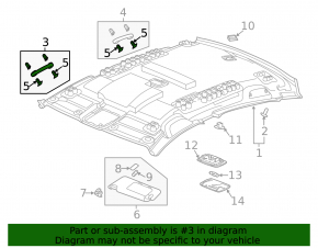 Ручка потолка передняя левая Honda CRV 17-22 серая