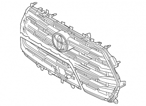 Решітка радіатора grill Toyota Sequoia 23-26 Limited