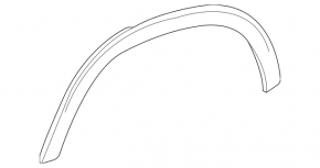 Накладка арки крыла задняя правая Mercedes X167 GLS 20-23 черная