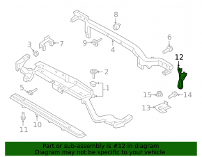 Планка замка капота Lincoln MKX 16-18