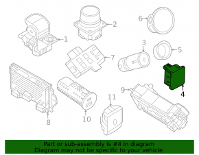 Розетка центральной консоли Ford Explorer 20-25 110V, 150W, с крышкой, царапины