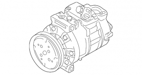 Компрессор кондиционера Audi Q3 8U 15-18 CCTA Sanden