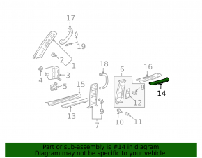 Накладка порога задняя левая наруж Lexus GX470 03-06 хром