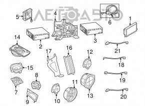 Динамик дверной передний правый Audi A4 B8 08-16 BANG & OLUFSEN