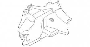 Обшивка арки правая Ford Fiesta 11-19 5d