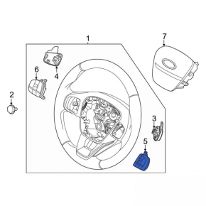 Кнопки управления на руле правые Ford Escape MK4 20-22