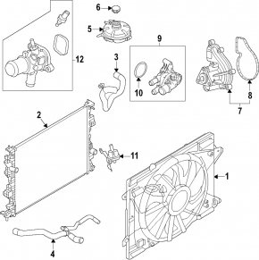 Помпа водяная Ford Escape MK4 23-26 1.5T
