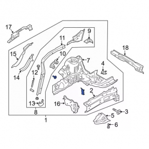 Четверть передняя правая Ford Escape MK4 20-22 тип 2