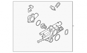 Корпус термостата Kia Sorento 10-15 2.4