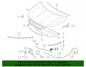 Кронштейн защелка опоры капота Mitsubishi Outlander 22-26
