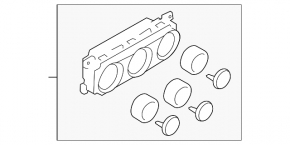 Управление климат-контролем Subaru Forester 14-15 SJ manual
