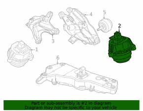 Подушка двигателя левая BMW X3 G45 25-26 2.0T