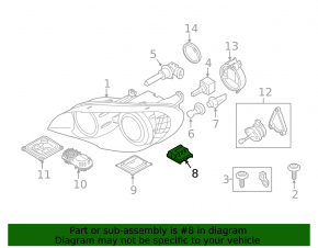 Управление AFS левый BMW 3 E90 E92 07-12