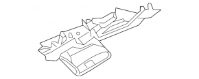 Накладка колени водителя Audi A4 B9 17-25 серая