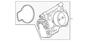 Дроссельная заслонка Mazda3 MPS 09-13