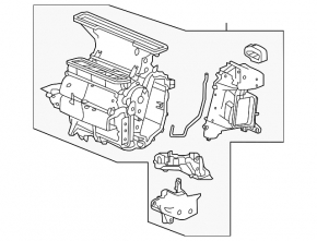 Пічка в зборі Honda Accord hybrid 13-15