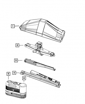 Домкрат Dodge Grand Caravan 11-20