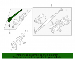 Рулевой карданчик Lexus RX400 04-08