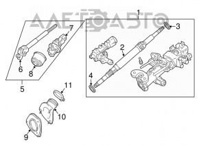 Рулевой карданчик Lexus RX400 04-08