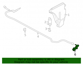 Форсунка омывателя фары правая BMW 6 F06 F12 12-19