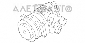 Компресор кондиціонера Porsche Cayenne 958 11-17 3.6
