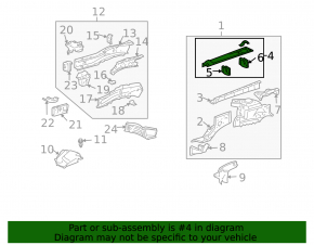Внутренняя панель фартука крыла правого Lexus RX330 RX350 RX400h 04-09