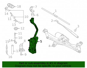 Бачок омывателя Volkswagen ID.4 21-26 с горловиной и датчиком
