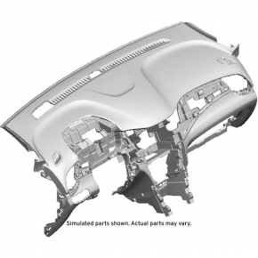 Торпедо передня панель без AIRBAG Chevrolet Trax 17-20 чорна