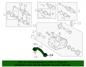 Кронштейн редуктора Lexus RX400h 06-08