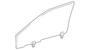 Стекло двери передней правой Toyota Prius 20 04-09