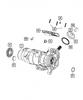 Передний редуктор раздатка Jeep Cherokee KL 14-18 103к